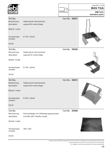 Spare parts cross-references