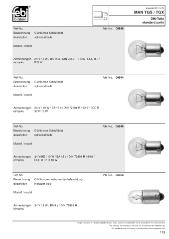 Spare parts cross-references