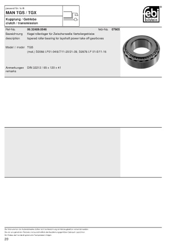 Spare parts cross-references