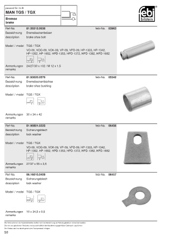 Spare parts cross-references