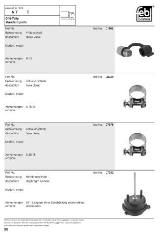 Spare parts cross-references