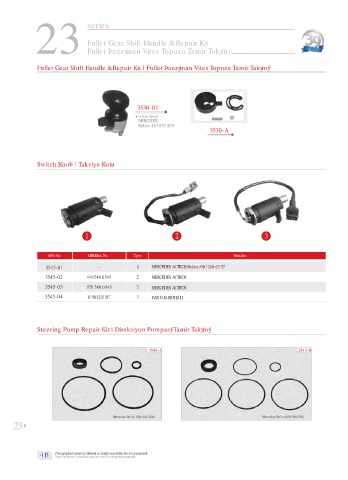 Spare parts cross-references