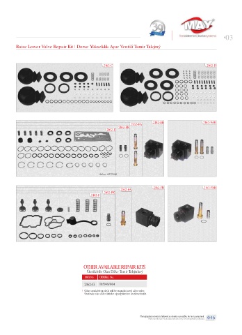 Spare parts cross-references