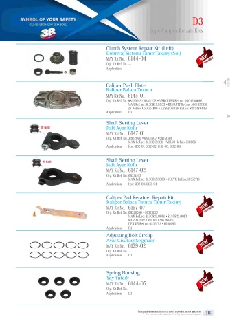 Catalogs auto parts for car and truck