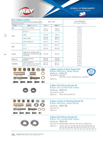 Catalogs auto parts for car and truck