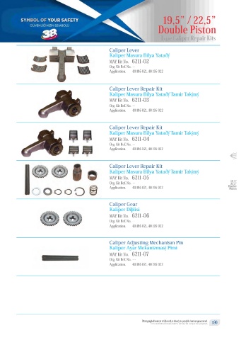 Catalogs auto parts for car and truck