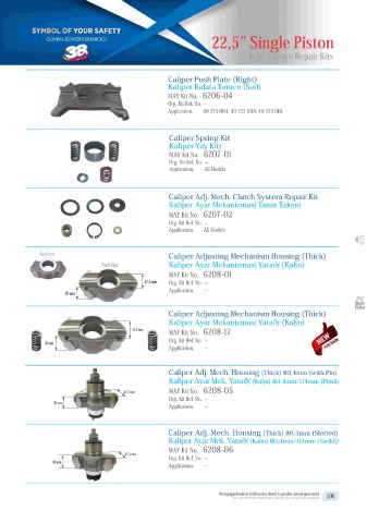 Catalogs auto parts for car and truck