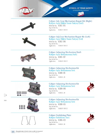 Catalogs auto parts for car and truck