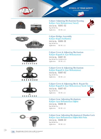 Catalogs auto parts for car and truck