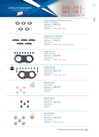 Catalogs auto parts for car and truck