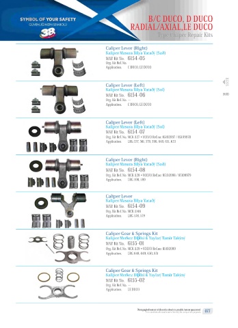 Catalogs auto parts for car and truck