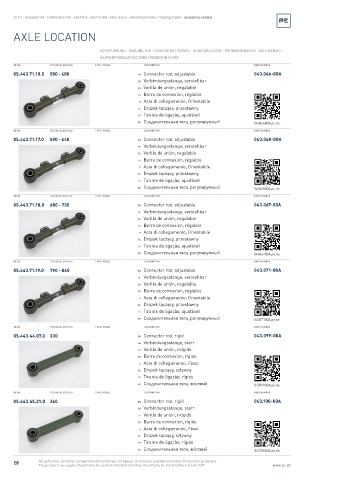 Spare parts cross-references