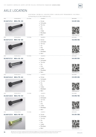 Spare parts cross-references