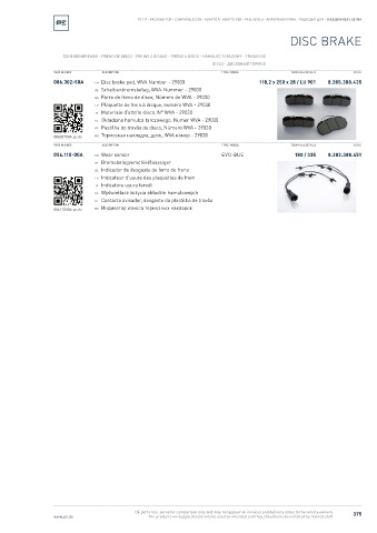 Spare parts cross-references