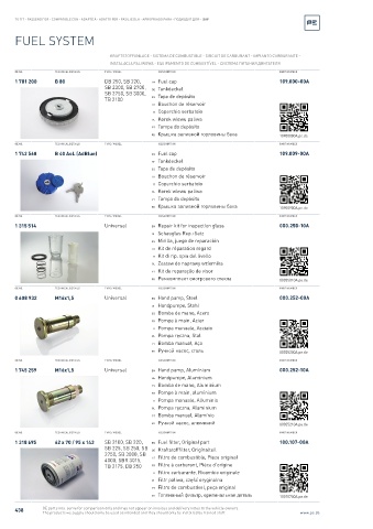 Spare parts cross-references