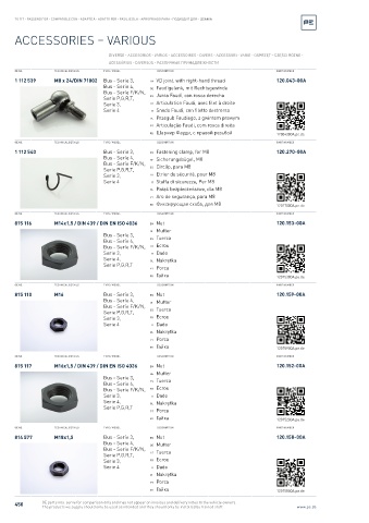 Spare parts cross-references