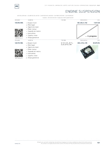 Spare parts cross-references