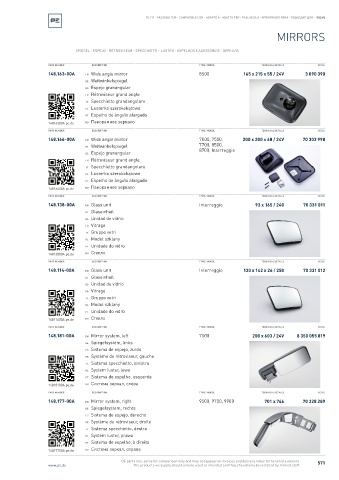 Spare parts cross-references