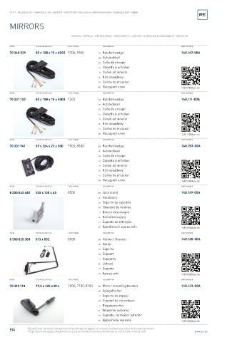 Spare parts cross-references