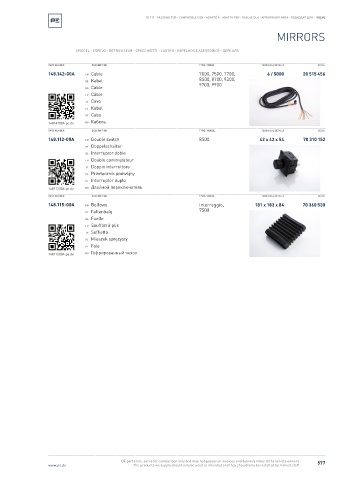 Spare parts cross-references