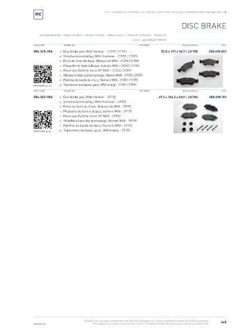 Spare parts cross-references