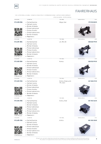 Spare parts cross-references