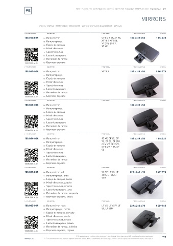 Spare parts cross-references