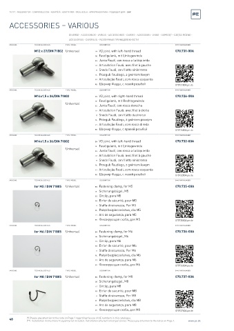 Spare parts cross-references