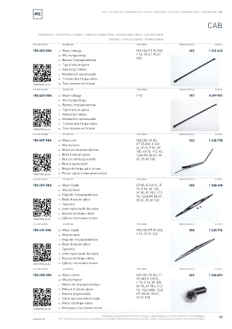 Spare parts cross-references