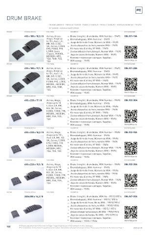 Spare parts cross-references