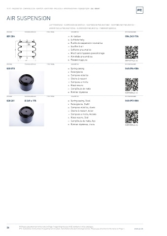 Spare parts cross-references