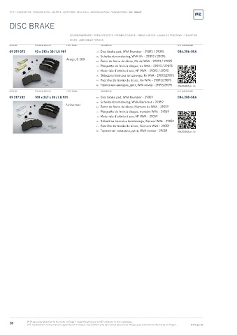 Spare parts cross-references