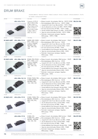 Spare parts cross-references