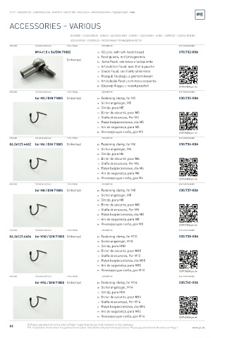 Spare parts cross-references