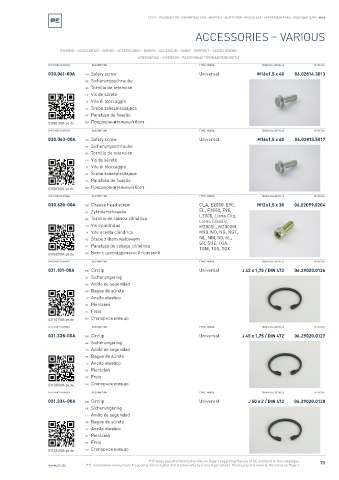 Spare parts cross-references