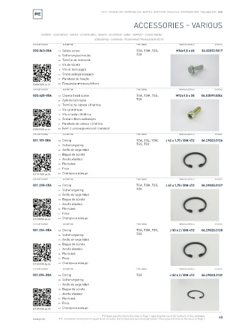 Spare parts cross-references