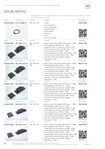 Spare parts cross-references