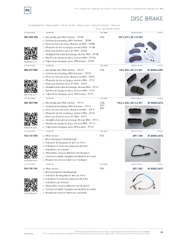 Spare parts cross-references