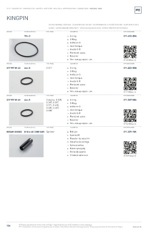 Spare parts cross-references