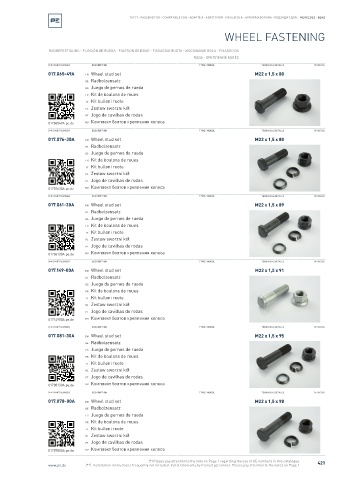 Spare parts cross-references