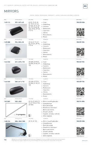 Spare parts cross-references