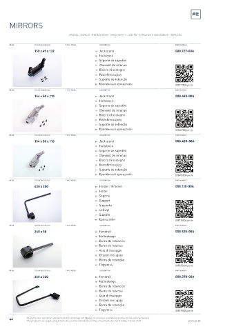 Spare parts cross-references