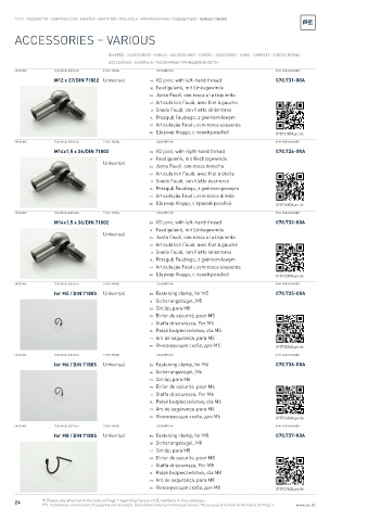 Spare parts cross-references