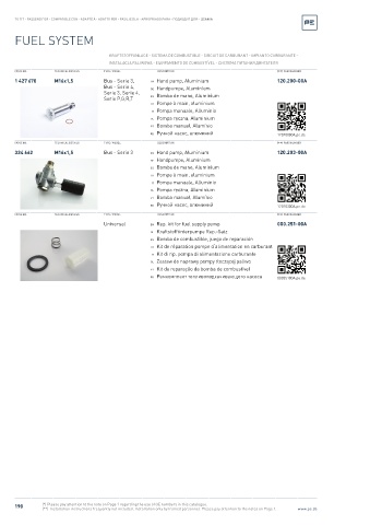 Spare parts cross-references