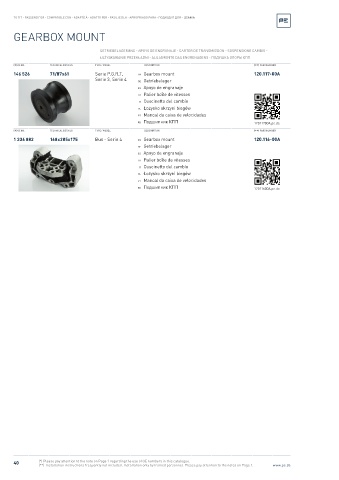 Spare parts cross-references