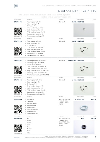 Spare parts cross-references