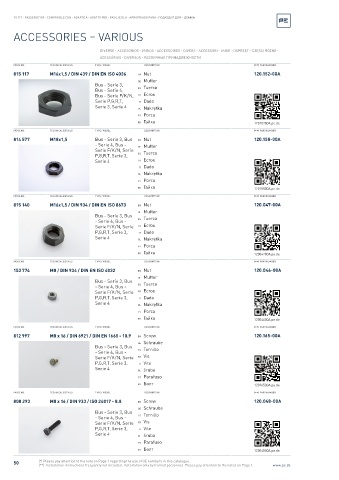 Spare parts cross-references