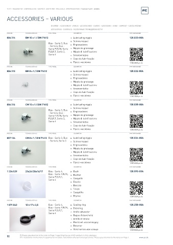 Spare parts cross-references