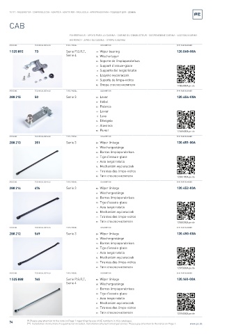 Spare parts cross-references