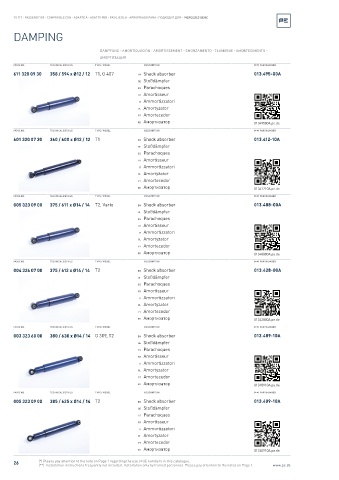 Spare parts cross-references